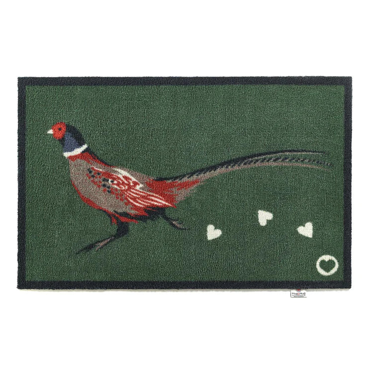 Hug Rug - Pheasant 2 (Green) - handmade