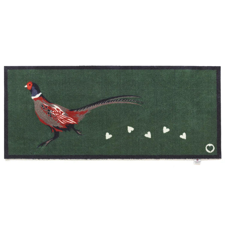 Hug Rug - Pheasant 2 (Green) - handmade