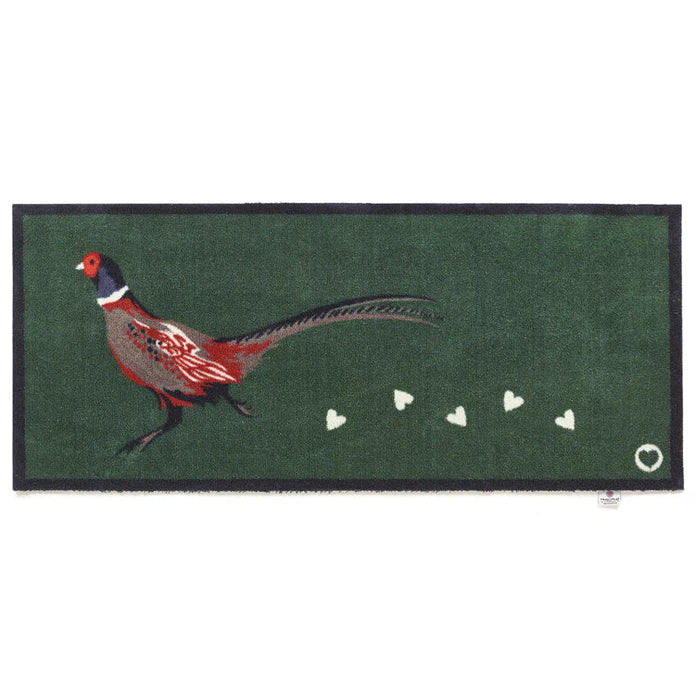 Hug Rug - Pheasant 2 (Green) - handmade