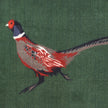 Hug Rug - Pheasant 2 (Green) - handmade