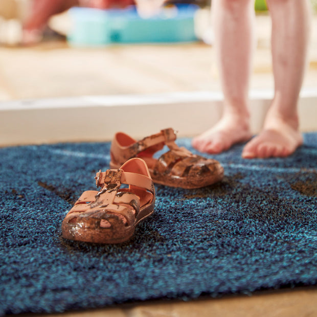 Hug Rug - Plain Indigo - handmade