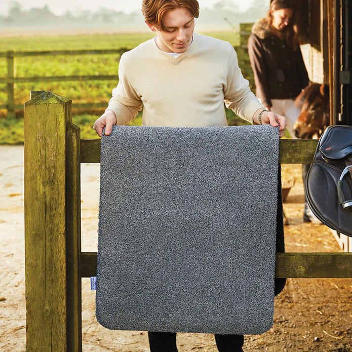 Hug Rug - Plain Light Grey - handmade