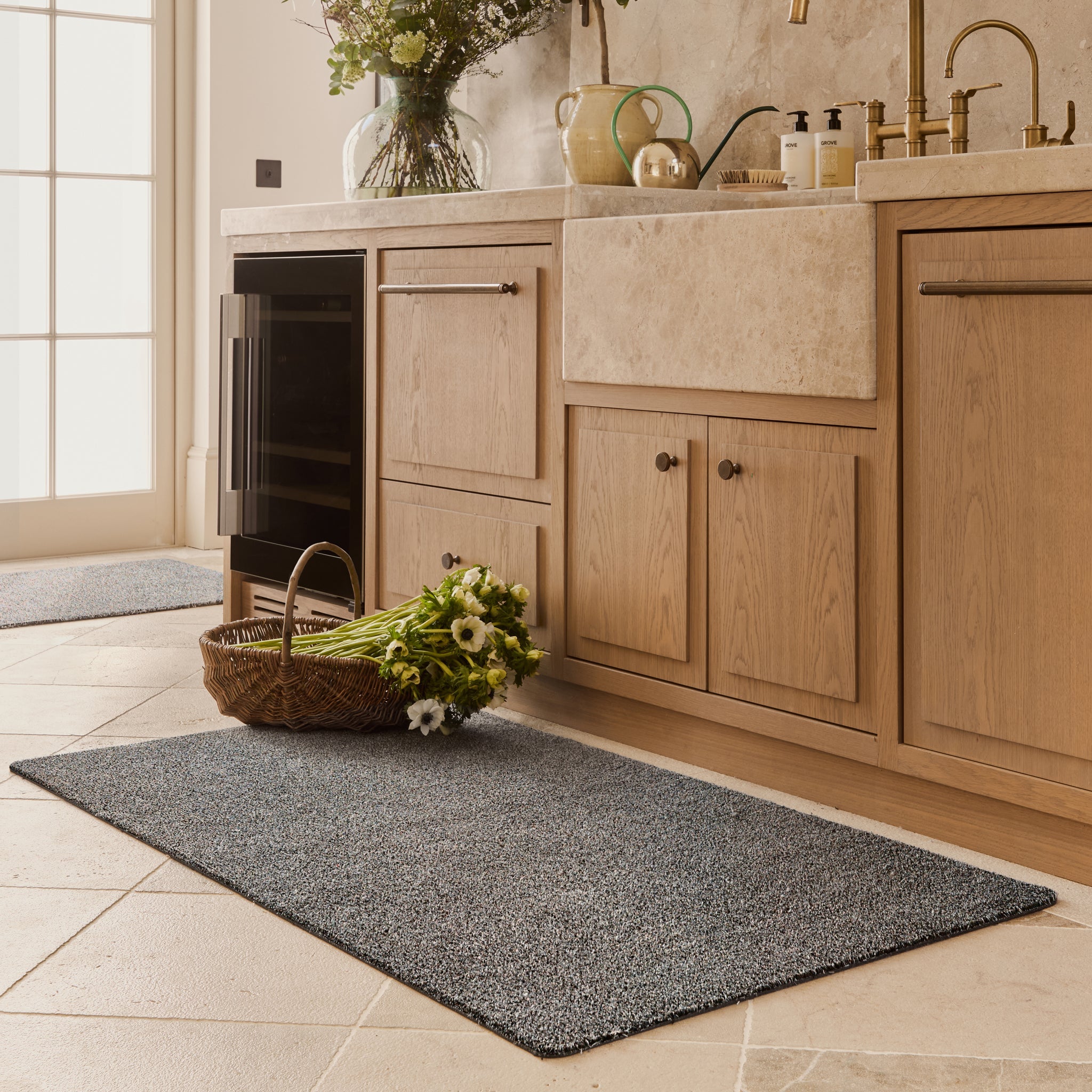 Hug Rug - Plain Slate - handmade