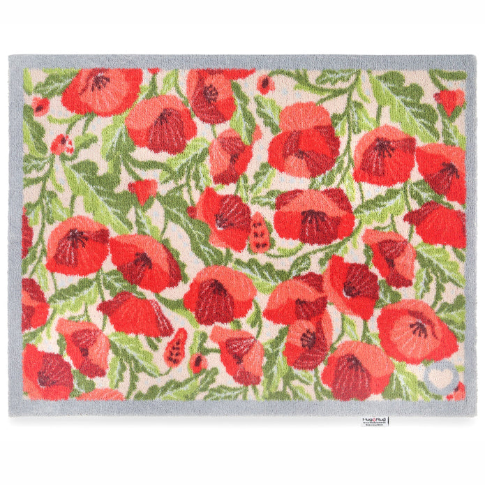 Hug Rug Poppies Galore - handmade