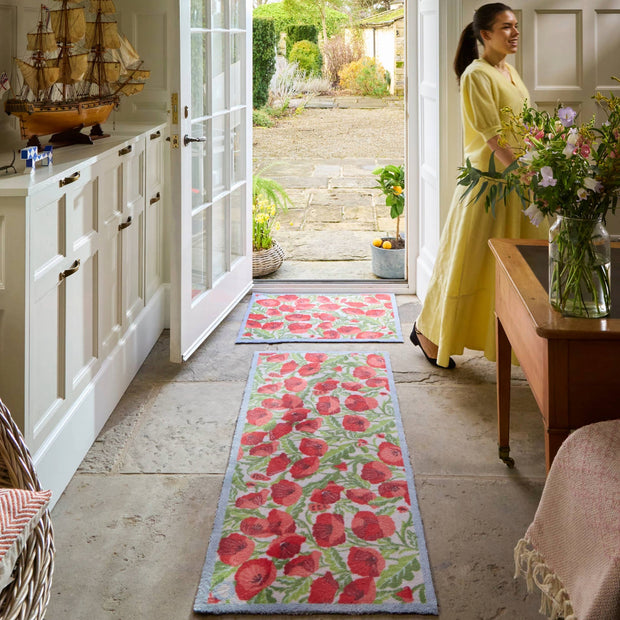 Hug Rug Poppies Galore - handmade
