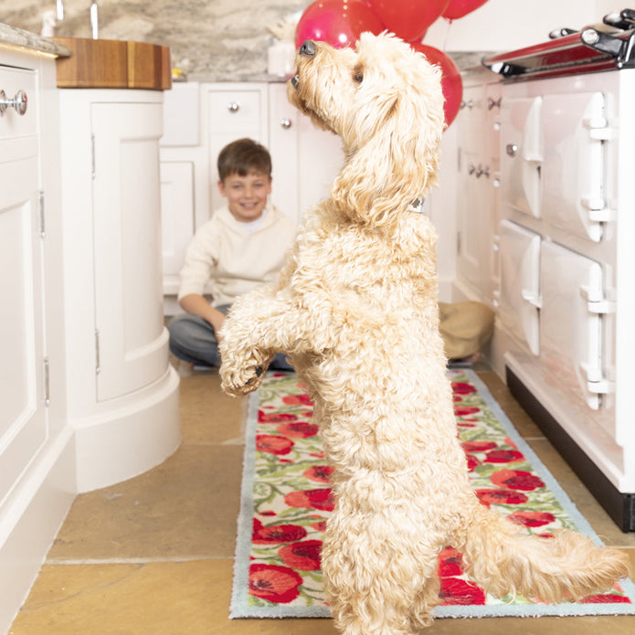 Hug Rug Poppies Galore - handmade