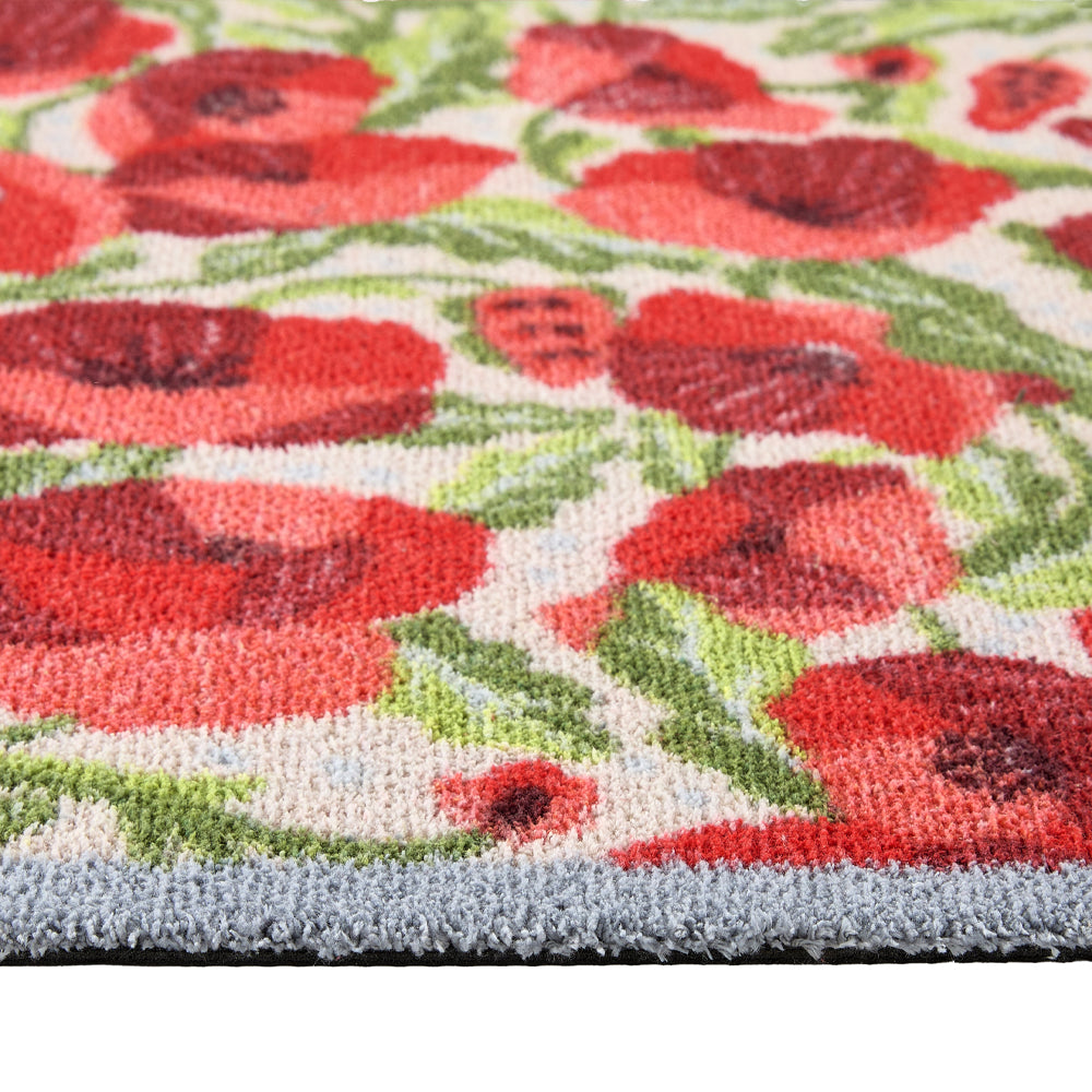Hug Rug Poppies Galore - handmade