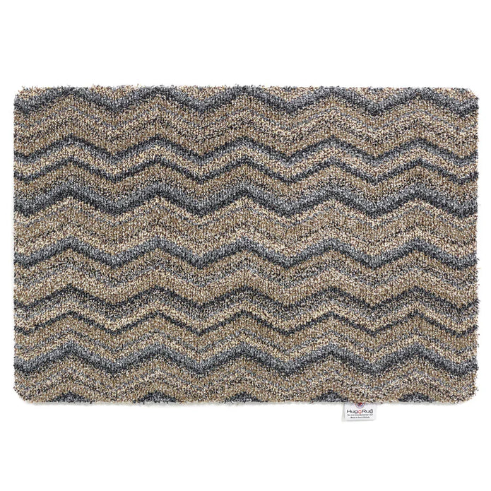 Hug Rug - Ribbon Grey Zig Zag - handmade