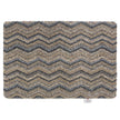 Hug Rug - Ribbon Grey Zig Zag - handmade
