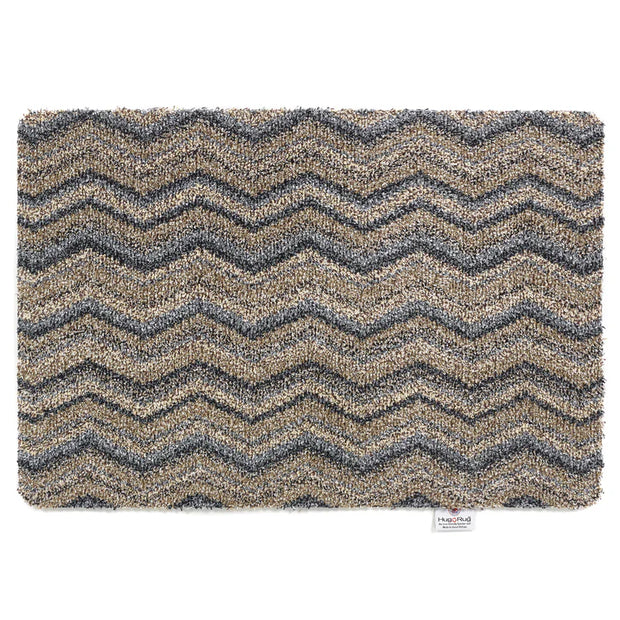 Hug Rug - Ribbon Grey Zig Zag - handmade