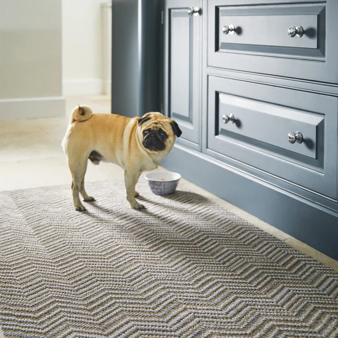 Hug Rug Select - Portland Stone Zigzag - handmade