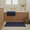 Hug Rug Sense Bath - French Navy - handmade
