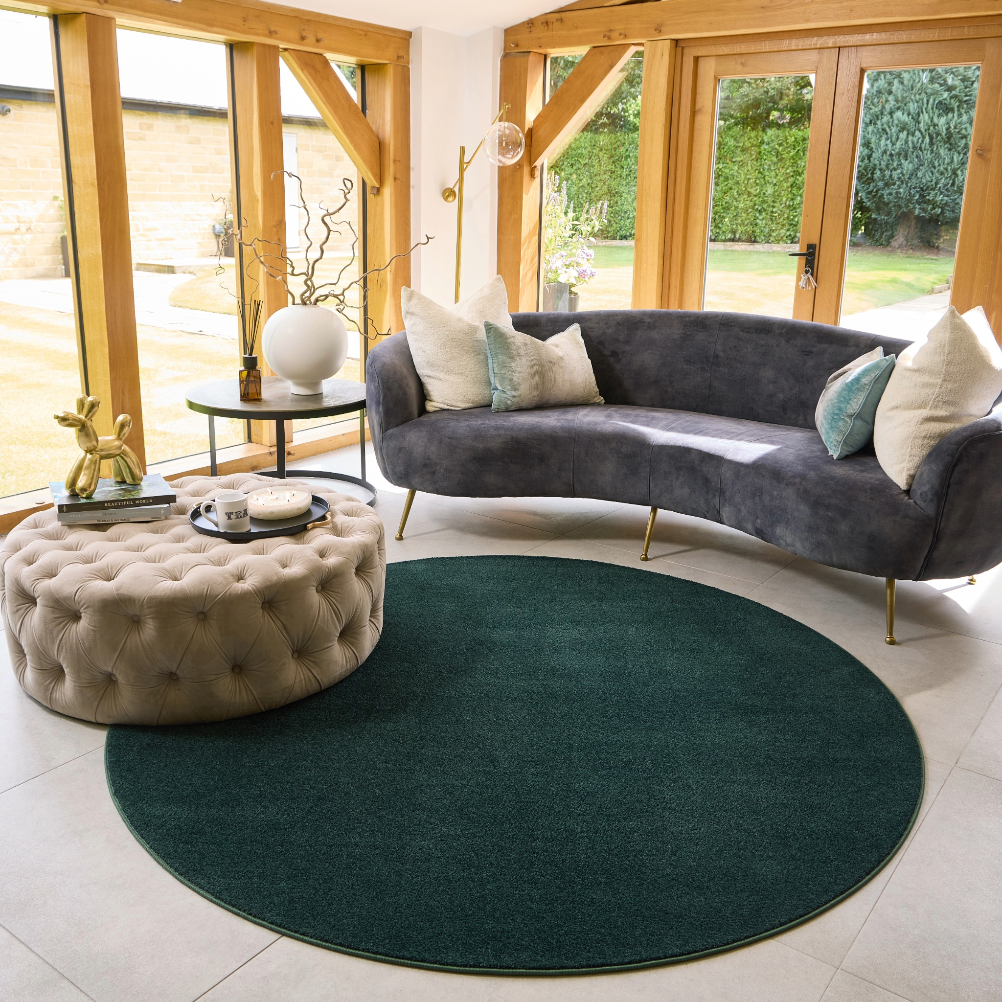 Hug Rug Sense Rugs - Forest Green - handmade