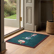 Hug Rug Swimming Ducks Teal - handmade