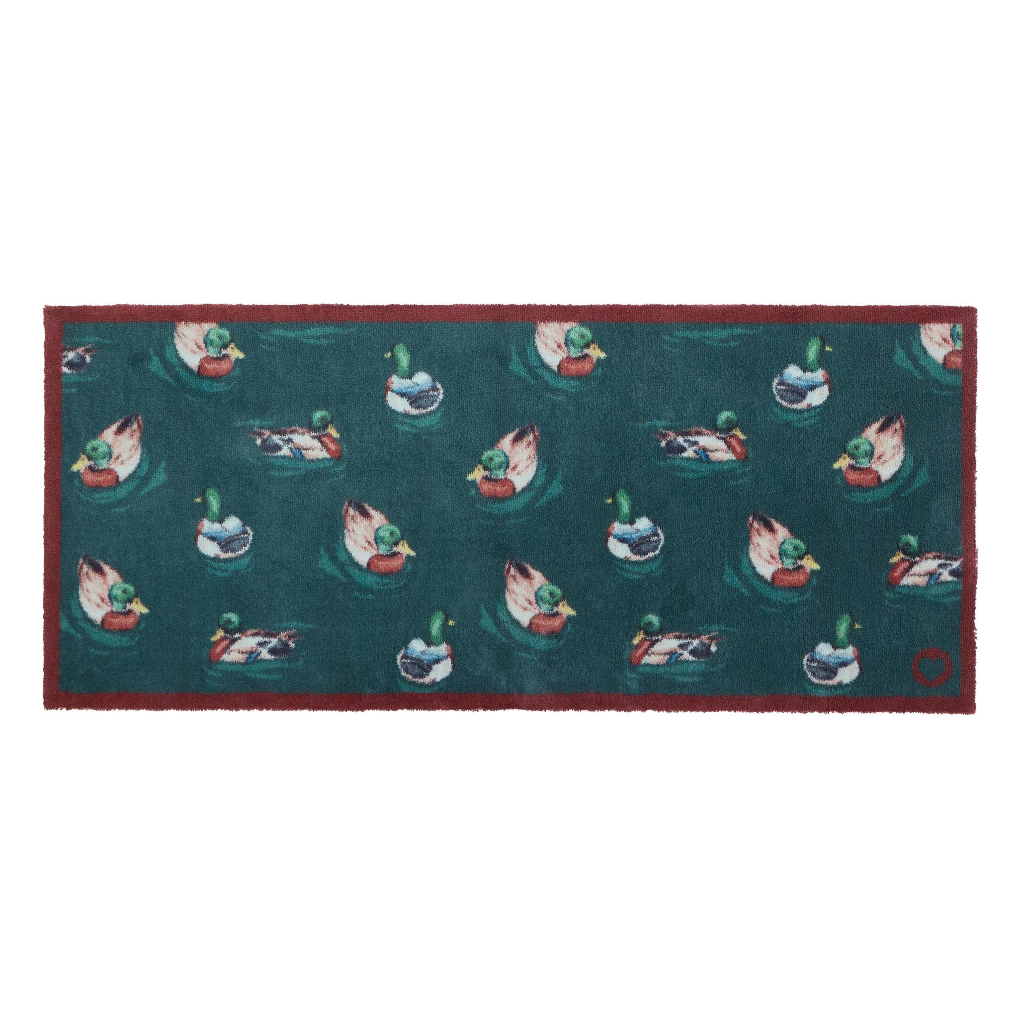 Hug Rug Swimming Ducks Teal - handmade