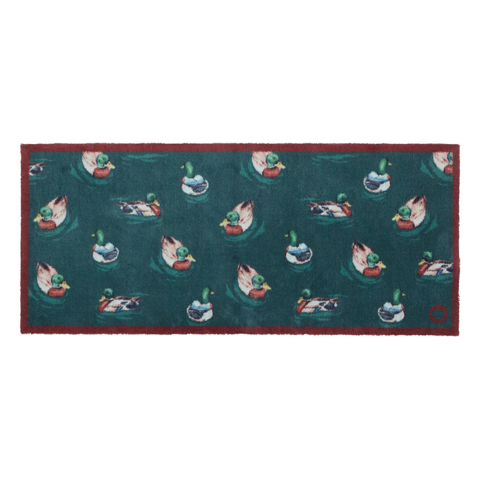 Hug Rug Swimming Ducks Teal - handmade