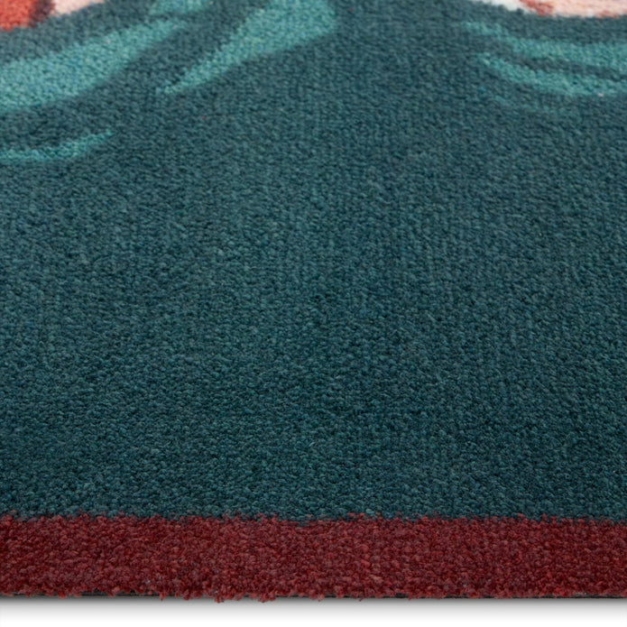 Hug Rug Swimming Ducks Teal - handmade