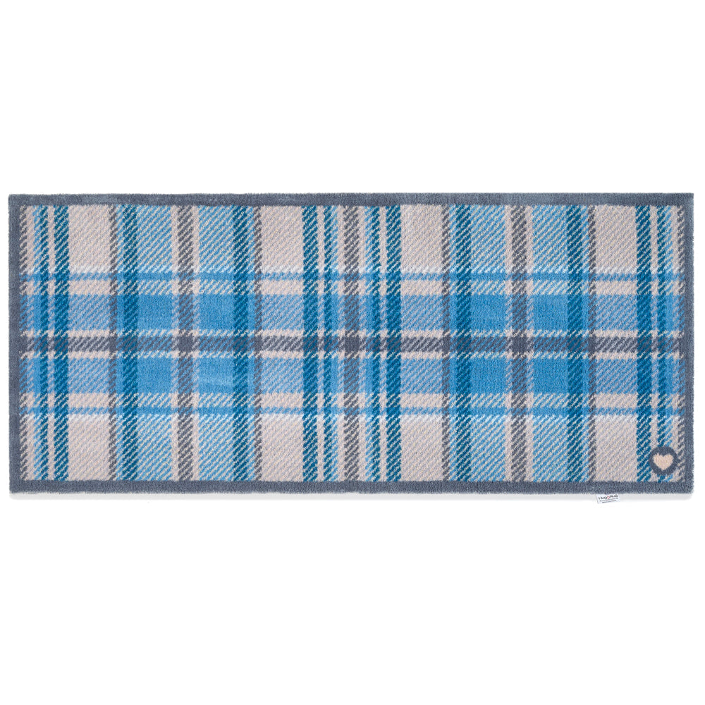 Hug Rug Tartan Blue - handmade