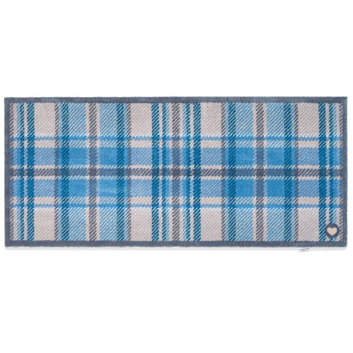 Hug Rug Tartan Blue - handmade