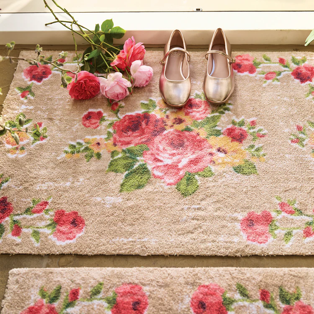 Hug Rug Vintage Rose - handmade