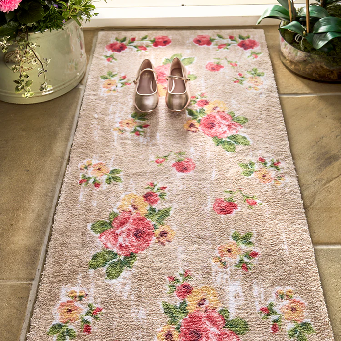 Hug Rug Vintage Rose - handmade