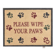 Hug Rug Wipe Your Paws Beige - handmade