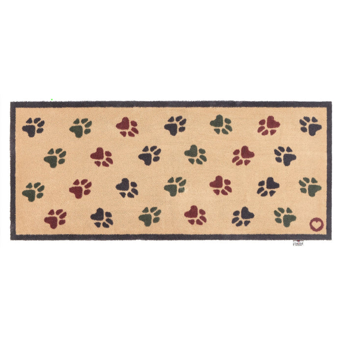 Hug Rug Wipe Your Paws Beige - handmade