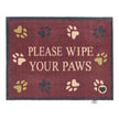 Hug Rug Wipe Your Paws Burgundy - handmade