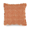 Hug Rug Woven Cross Hatch Cushion Rust 45X45 - handmade