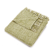 Hug Rug Woven Cross Hatch Throw Green 130X150 - handmade