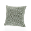Hug Rug Woven Diamond Cushion Dark Green - handmade