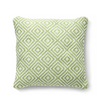 Hug Rug Woven Diamond Cushion Green - handmade