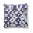 Hug Rug Woven Diamond Cushion Navy - handmade