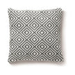 Hug Rug Woven Diamond Cushion Warm Grey - handmade