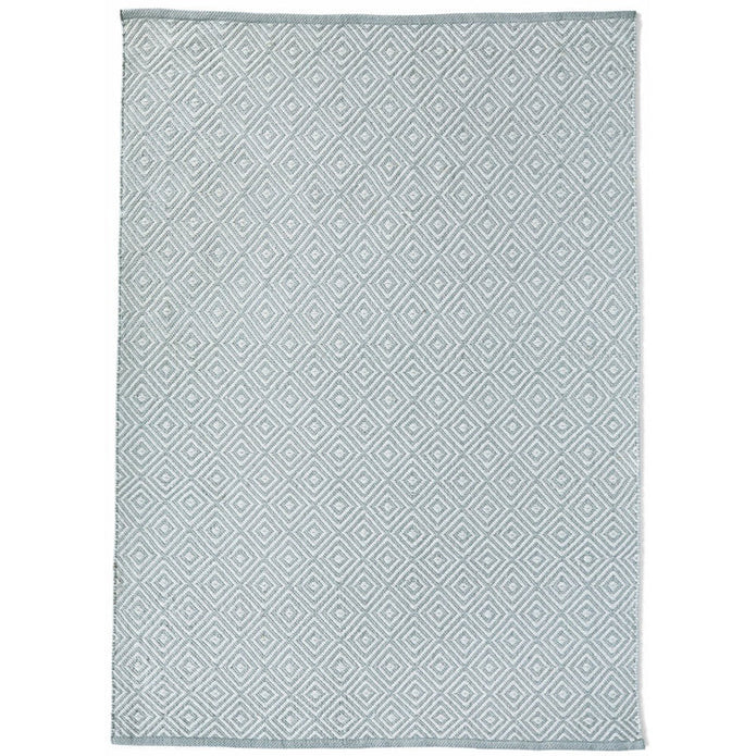 Hug Rug Woven Diamond Rug Sky Grey - handmade