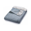 Hug Rug Woven Diamond Throw Denim Blue - handmade