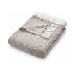 Hug Rug Woven Diamond Throw Natural - handmade