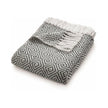 Hug Rug Woven Diamond Throw Warm Grey - handmade