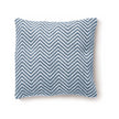 Hug Rug Woven Herringbone Cushion Denim Blue - handmade
