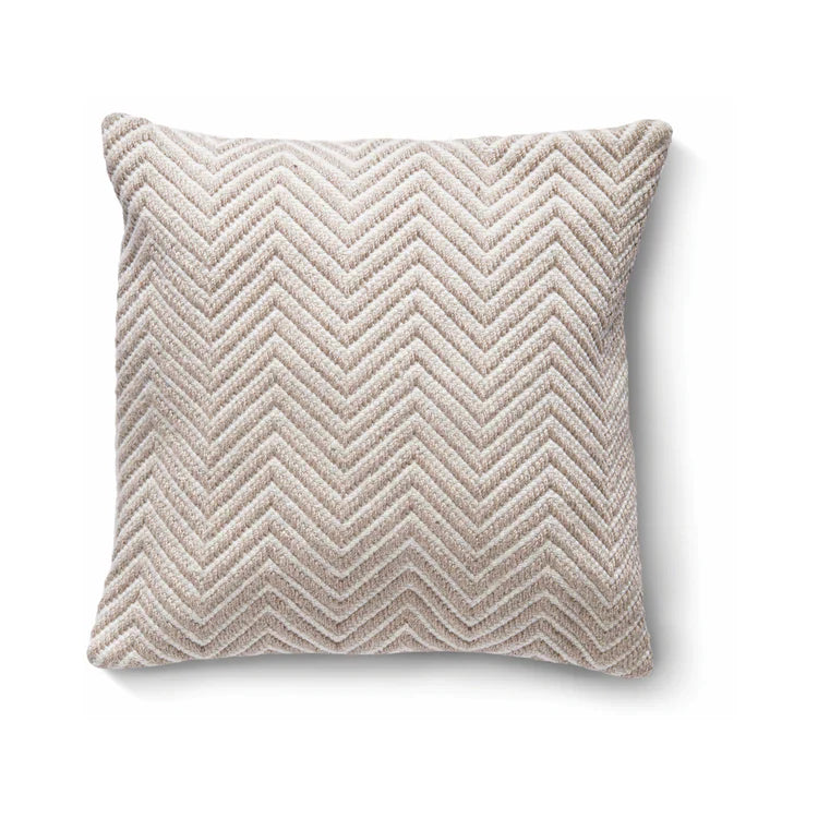 Hug Rug Woven Herringbone Cushion Natural - handmade