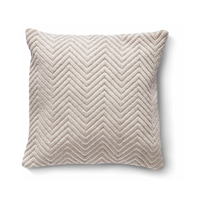 Hug Rug Woven Herringbone Cushion Natural - handmade