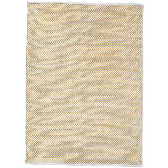 Hug Rug Woven Herringbone Rug Gold - handmade