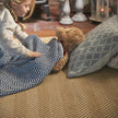 Hug Rug Woven Herringbone Rug Gold - handmade