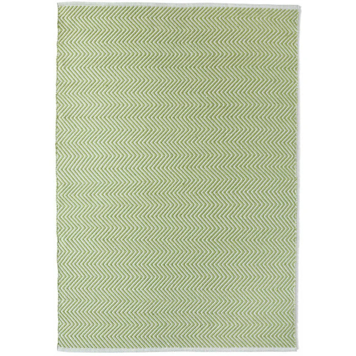 Hug Rug Woven Herringbone Rug Green - handmade