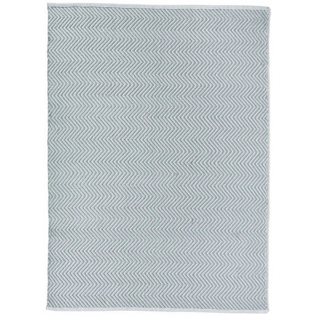 Hug Rug Woven Herringbone Rug Sky Grey - handmade