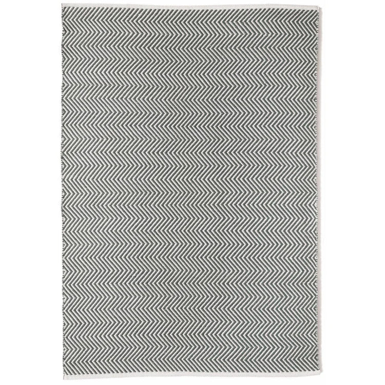 Hug Rug Woven Herringbone Rug Warm Grey - handmade