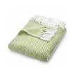Hug Rug Woven Herringbone Throw Green - handmade