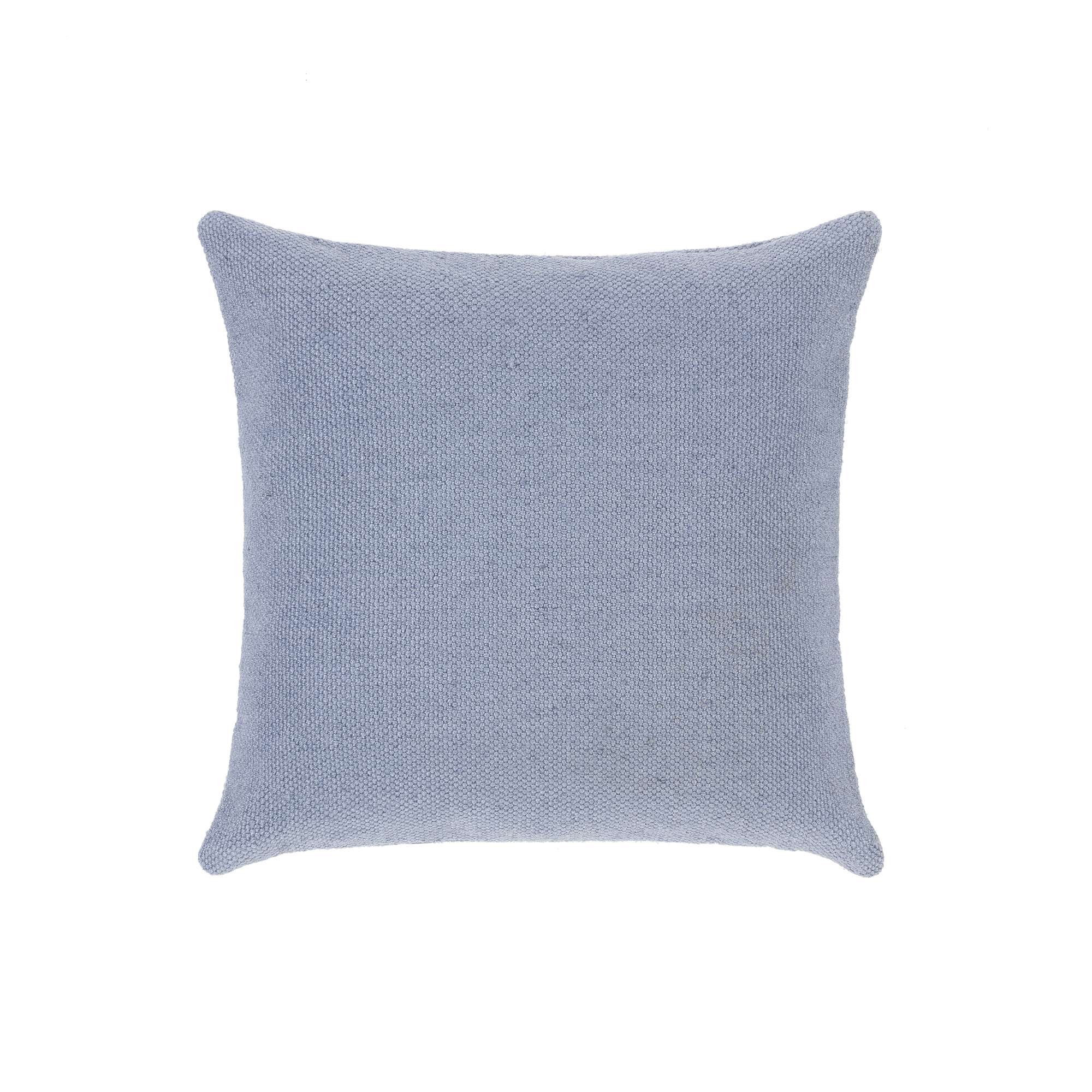 Hug Rug Woven Plain Cushion Denim Blue - handmade