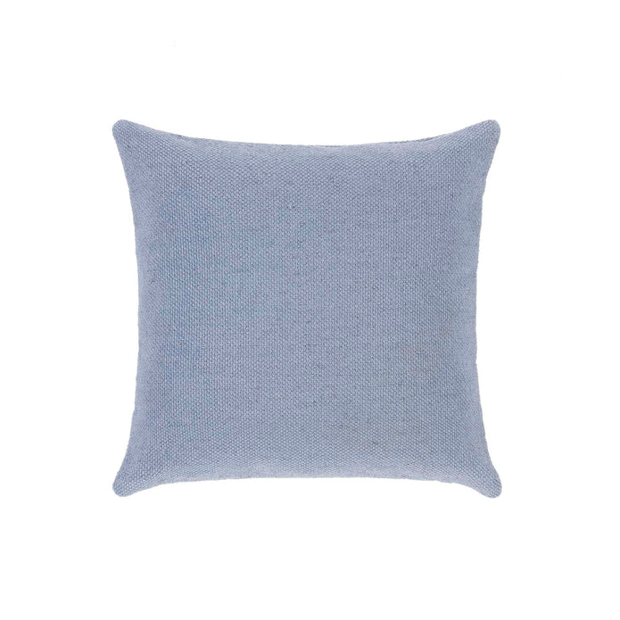 Hug Rug Woven Plain Cushion Denim Blue - handmade