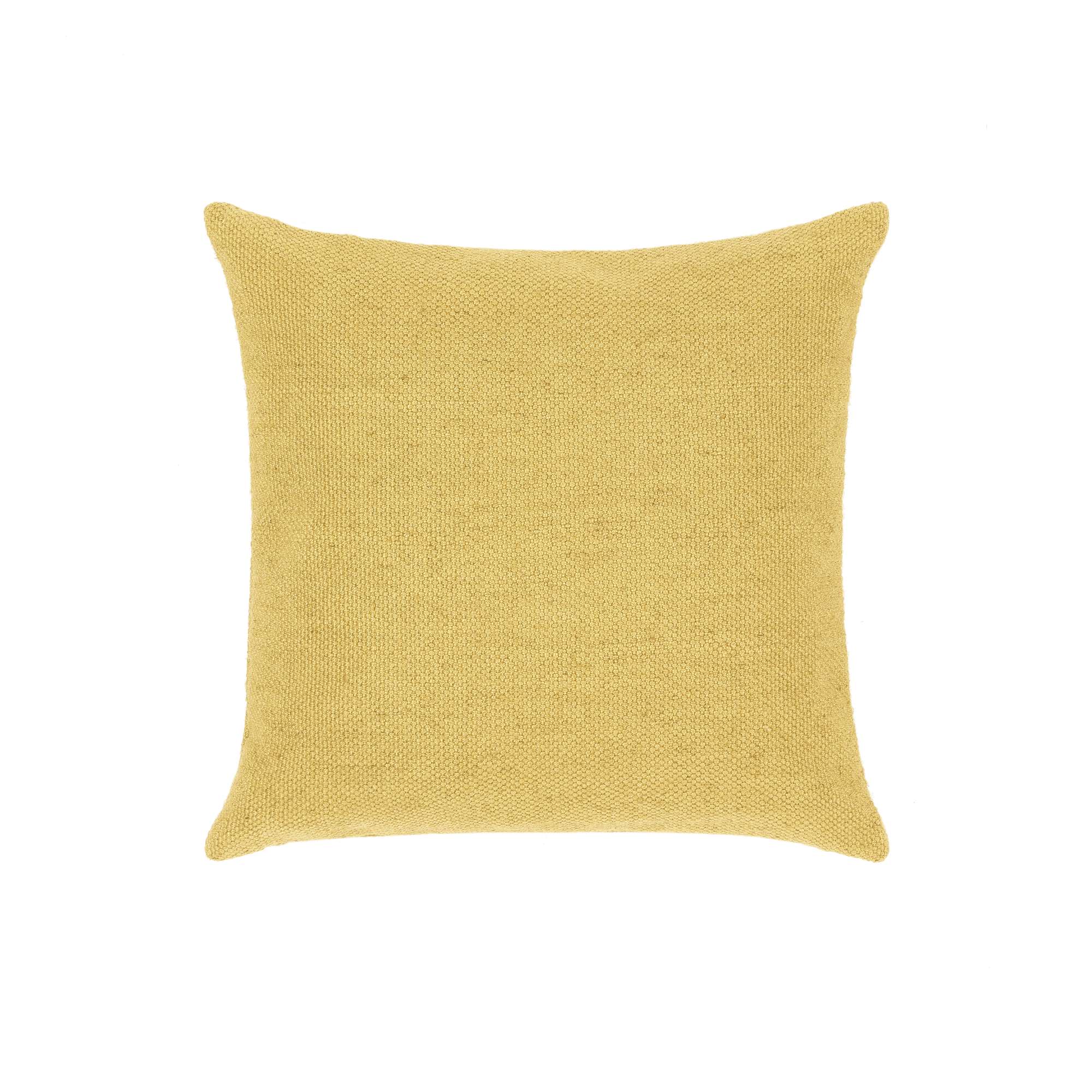 Hug Rug Woven Plain Cushion Gold - handmade